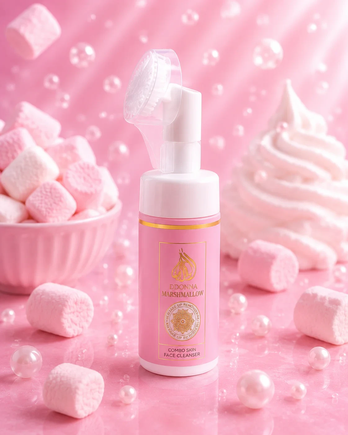 🩷 Mousse Limpador Facial Marshmallow D’Donna Dubai – 100 ml – photo 2